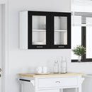 vidaXL Függő szekrény Lyon Fekete tölgy 80 x 31 x 60 cm Szerelt Fa