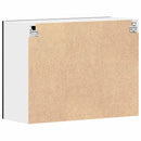 vidaXL Függő üveg szekrény Riga Musta tammi 80 x 31 x 60 cm Faanyag