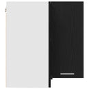 vidaXL Függő sarok szekrény Riga Musta tammi 57 x 57 x 60 cm Faanyag