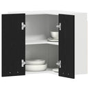 vidaXL Függő sarok szekrény Riga Musta tammi 57 x 57 x 60 cm Faanyag