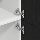 vidaXL Hűtő szekrény ajtóval Riga Musta tammi 60 x 57 x 207 cm Faanyag