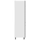 vidaXL Hűtő szekrény ajtóval Riga Musta tammi 60 x 57 x 207 cm Faanyag