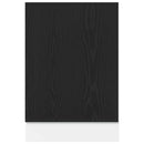 vidaXL “Lyon” fekete tölgy szerelt fa mosogatógép panel 45x1,5x67 cm