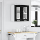 vidaXL Függő szekrény Fekete tölgy 60 x 31 x 60 cm Szerelt Fa