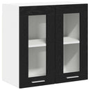 vidaXL Függő szekrény Fekete tölgy 60 x 31 x 60 cm Szerelt Fa