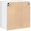 vidaXL Függő üveg szekrény Riga Musta tammi 60 x 31 x 60 cm Faanyag