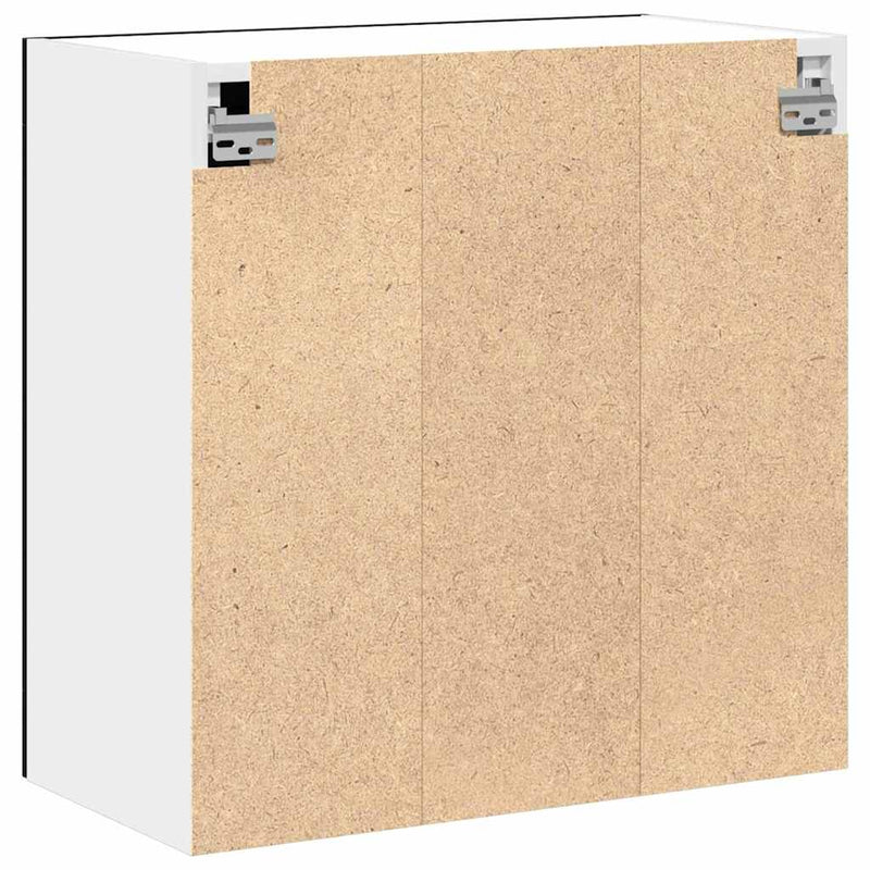 vidaXL Függő üveg szekrény Riga Musta tammi 60 x 31 x 60 cm Faanyag