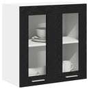 vidaXL Függő szekrény Fekete tölgy 60 x 31 x 60 cm Szerelt Fa
