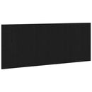vidaXL Ágyszerkezet Fejtámla Fekete tölgy 160 x 1.5 x 80.5 cm Faanyag