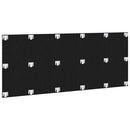 vidaXL Ágyszerkezet Fejtámla Fekete tölgy 160 x 1.5 x 80.5 cm Faanyag