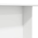 vidaXL Étkezőasztal Fehér 110 x 60 x 75 cm Faanyag