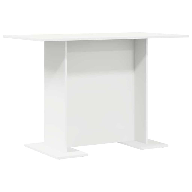 vidaXL Étkezőasztal Fehér 110 x 60 x 75 cm Faanyag