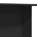 vidaXL Étkezőasztal Fekete 110 x 60 x 75 cm Faanyag