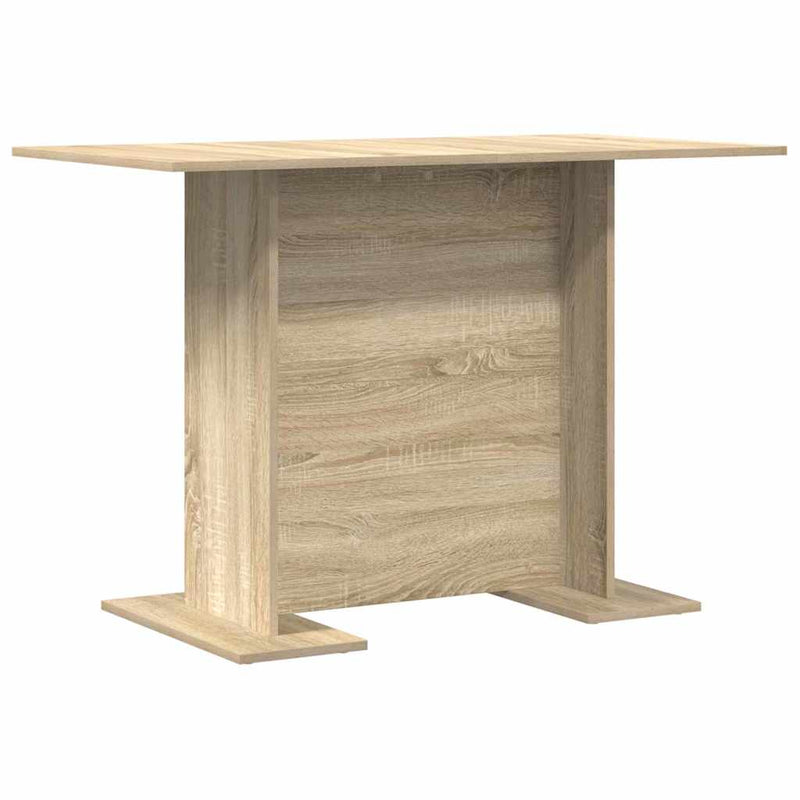 vidaXL Étkezőasztal sonoma tölgy 110 x 60 x 75 cm Faanyag