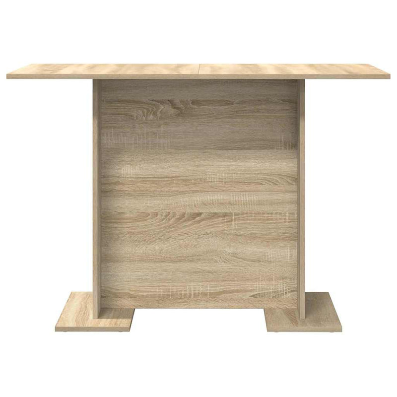 vidaXL Étkezőasztal sonoma tölgy 110 x 60 x 75 cm Faanyag