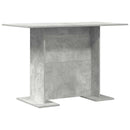 vidaXL Étkezőasztal Beton Szürke 110 x 60 x 75 cm Faanyag