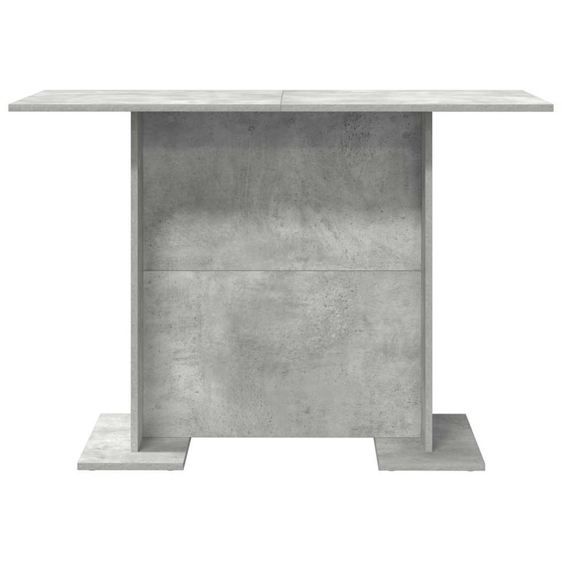 vidaXL Étkezőasztal Beton szürke 110 x 60 x 75 cm Faanyag