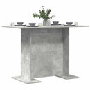 vidaXL Étkezőasztal Beton Szürke 110 x 60 x 75 cm Faanyag