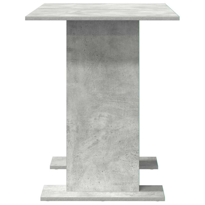 vidaXL Étkezőasztal Beton szürke 110 x 60 x 75 cm Faanyag