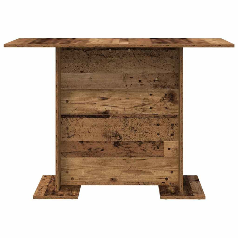vidaXL Étkezőasztal Régi fa 110 x 60 x 75 cm Faanyag