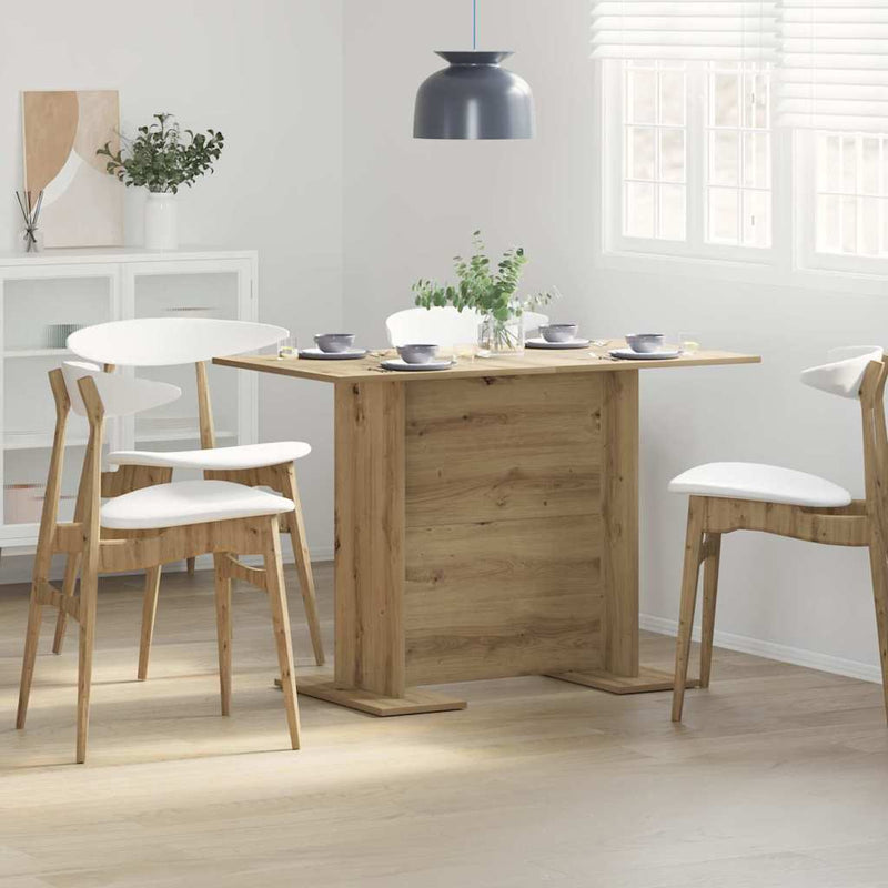 vidaXL Étkezőasztal kézműves tölgy 110 x 60 x 75 cm Faanyag