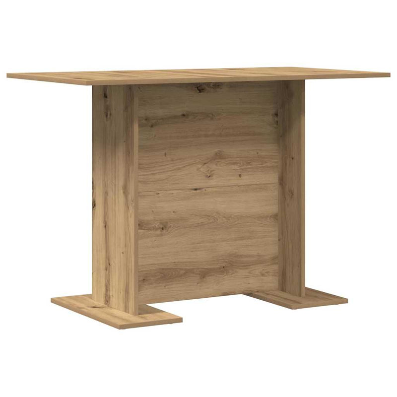vidaXL Étkezőasztal kézműves tölgy 110 x 60 x 75 cm Faanyag