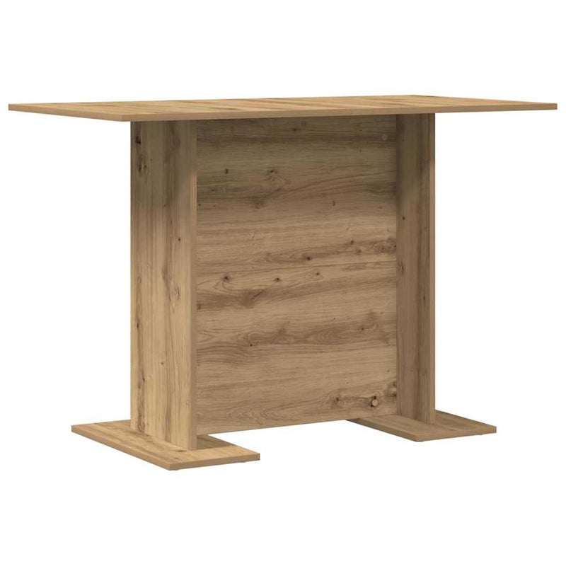 vidaXL Étkezőasztal kézműves tölgy 110 x 60 x 75 cm Faanyag