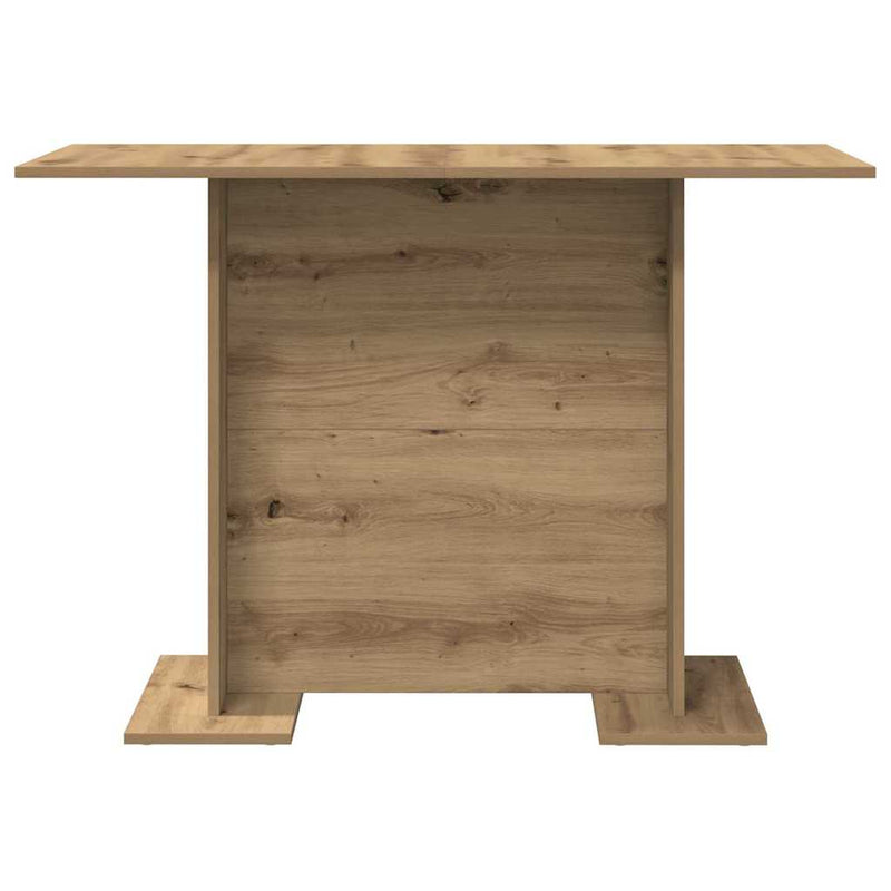 vidaXL Étkezőasztal kézműves tölgy 110 x 60 x 75 cm Faanyag