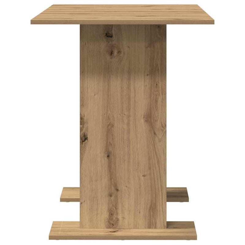 vidaXL Étkezőasztal kézműves tölgy 110 x 60 x 75 cm Faanyag