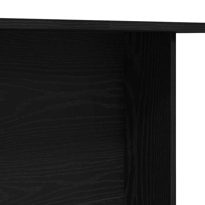 vidaXL Étkezőasztal Musta tammi 110 x 60 x 75 cm Faanyag