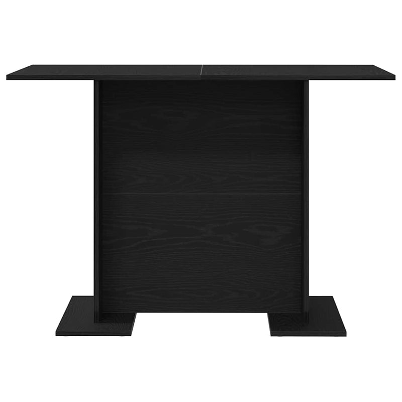 vidaXL Étkezőasztal Musta tammi 110 x 60 x 75 cm Faanyag
