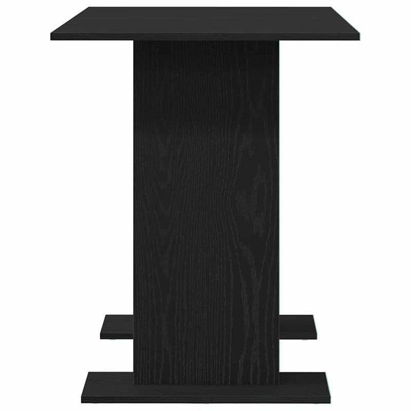 vidaXL Étkezőasztal Musta tammi 110 x 60 x 75 cm Faanyag