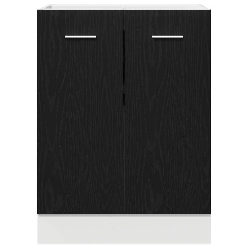 vidaXL Alsószekrény Fekete Tölgy 60x46x81,5 cm Forgácslap