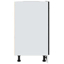 vidaXL Alsószekrény Fekete Tölgy 60x46x81,5 cm Forgácslap