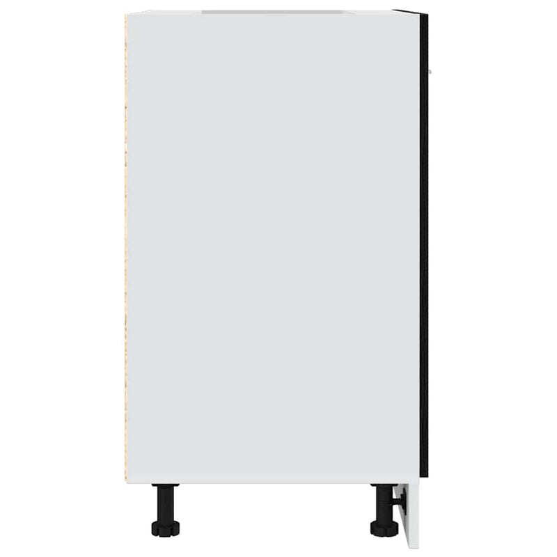 vidaXL Alsószekrény Fekete Tölgy 60x46x81,5 cm Forgácslap