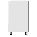 vidaXL fekete tölgyfa mosogató alsó szekrény 80 x 46 x 81,5 cm