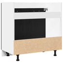 vidaXL fekete tölgyfa mosogató alsó szekrény 80 x 46 x 81,5 cm