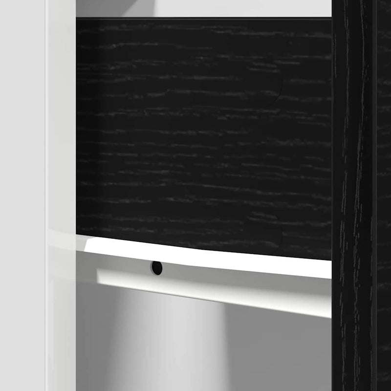 vidaXL Fiókos alsó szekrény Riga Musta tammi 40 x 46 x 81,5 cm Faanyag