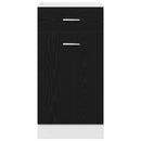 vidaXL Fiókos alsó szekrény Riga Musta tammi 40 x 46 x 81,5 cm Faanyag