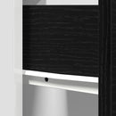 vidaXL Fiókos szekrény Riga Musta tammi 50 x 46 x 81,5 cm Faanyag