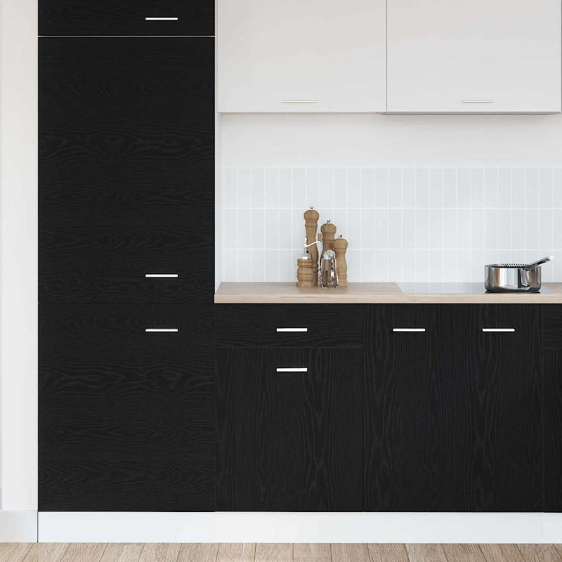 vidaXL Fiókos szekrény fiókkal Musta tammi 50 x 46 x 81.5 cm Faanyag