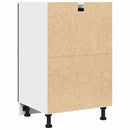 vidaXL Fiókos szekrény Riga Musta tammi 50 x 46 x 81,5 cm Faanyag