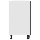 vidaXL Függő szekrény fiókkal Fekete tölgy 50 x 46 x 81,5 cm Faanyag
