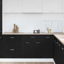 vidaXL Fiók Alap Szekrény Riga Musta tammi 60 x 46 x 81,5 cm Faanyag