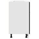 vidaXL Fiók Alap Szekrény Riga Musta tammi 60 x 46 x 81,5 cm Faanyag