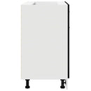 vidaXL Fiókos szekrény Riga Musta tammi 80 x 46 x 81,5 cm Faanyag