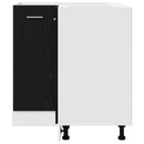 vidaXL Sarok Alsó Szekrény Riga Musta tammi 75,5 x 75,5 x 81,5 cm