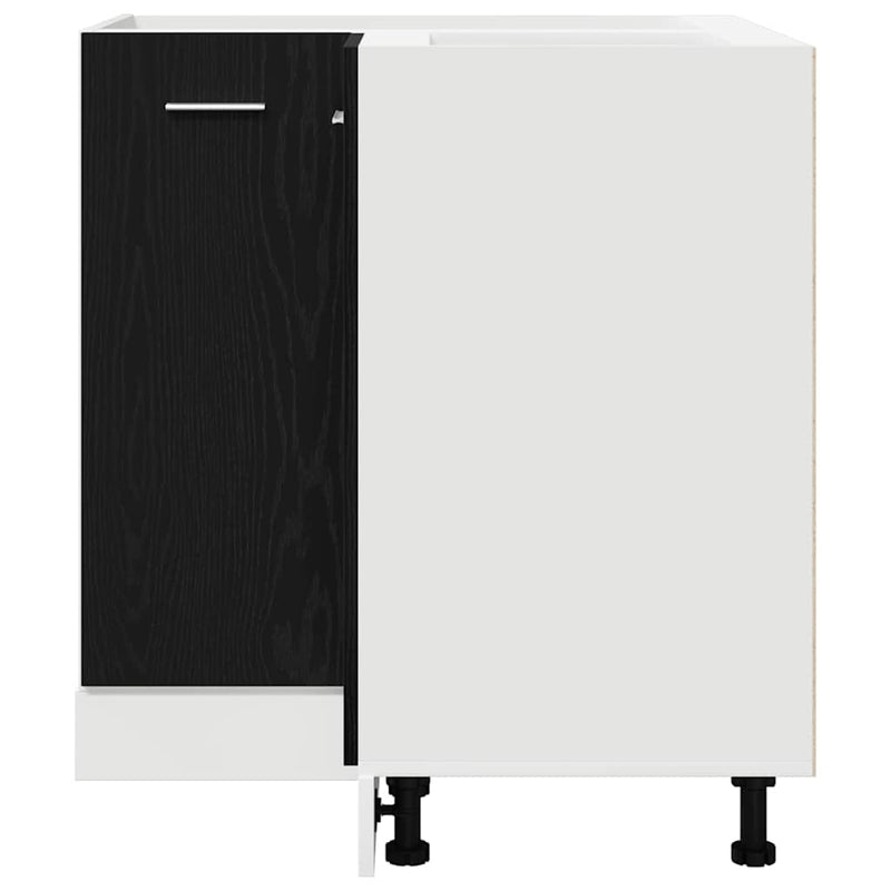 vidaXL Sarok Alsó Szekrény Riga Musta tammi 75,5 x 75,5 x 81,5 cm