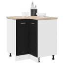 vidaXL Függő szekrény Fekete tölgy 75,5 x 75,5 x 80,5 cm Faanyag