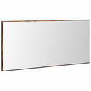 vidaXL Tükör LED -es lámpákkal Barna 80 x 37 cm Üveg és Műszaki Fa